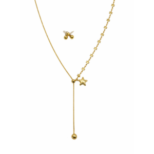 COLLAR CADENA CON ESTRELLAS