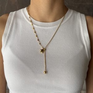COLLAR CADENA CON ESTRELLAS