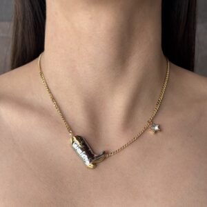 COLLAR BOTA BI TONO