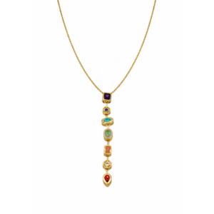 COLLAR CHAKRAS DIAMANTES COLORES