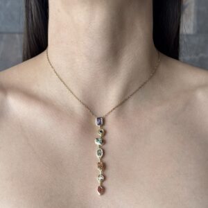 COLLAR CHAKRAS DIAMANTES COLORES