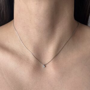 COLLAR MINI CIRCULO ZIRCONIA