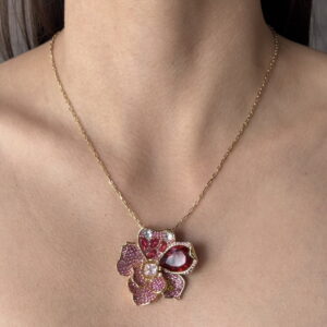 COLLAR IDYLLIA DUPE SW FLOR ROSA GDE