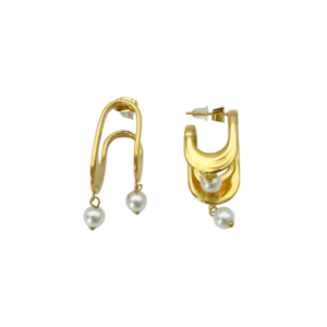 ARETE DOBLADO HUECO CON PERLAS