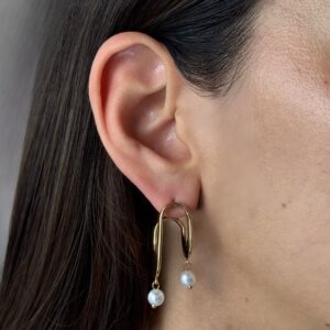ARETE DOBLADO HUECO CON PERLAS