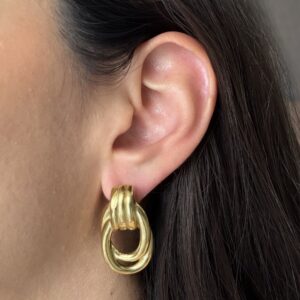 ARETE OVALO ENTRELAZADOS