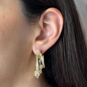 ARRACADA TRIPLE CON ZIRCONIA