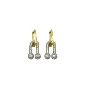 HOOPS DUPE TIFFANY BI TONO CON ZIRCONIA