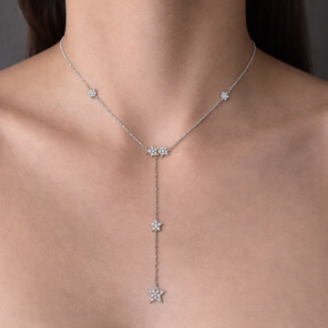 CORBATERO ESTRELLAS CON ZIRCONIAS Y DIAMANTES