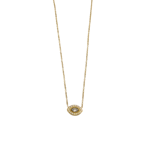 COLLAR OJO TURCO ZIRCONIA OVALO