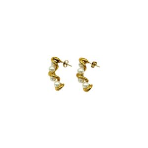 ARETE CURVO CON PERLAS INCRUSTRADAS