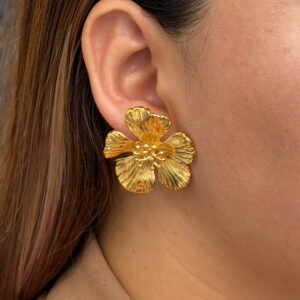 ARETE FLOR CON PISTILOS