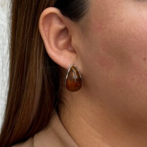 ARETE GOTA ACRILICO TIPO AMBAR