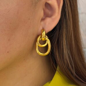 ARETE OVALO CON CIRCULO ENTRELAZADO
