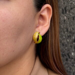 ARETE DOBLE HOJA ESMALTADO