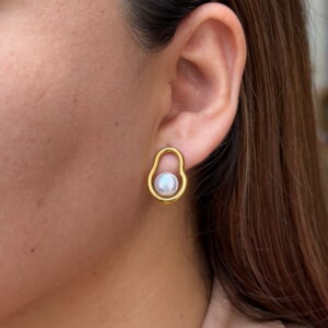 ARETE PERA HUECO CON PERLA
