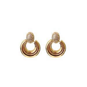 ARETE OVALADO HUECO CON POSTE ZIRCONIA