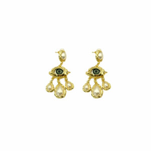 ARETE OJO ACRILICO CON PERLAS COLGANTES