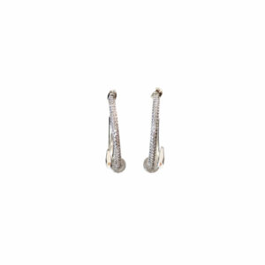 ARRACADA CLAVO LISO CON ZIRCONIA