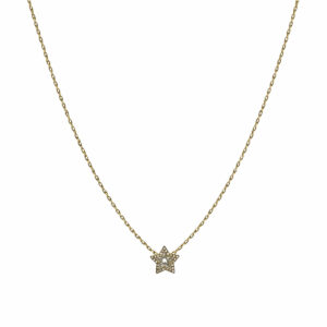 COLLAR ESTRELLA DOBLE ZIRCONIA MINI