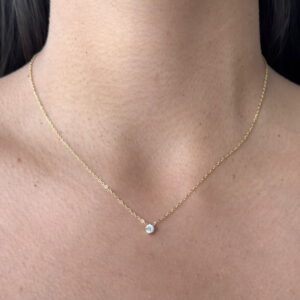 COLLAR DIAMANTE CIRCULAR MINI