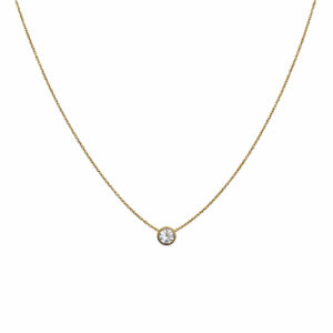 COLLAR CIRCULO CON CRISTAL CH