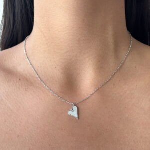 COLLAR CORAZON MADRE PERLA