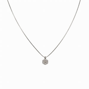 COLLAR FLOR PETALOS ZIRCONIA MINI