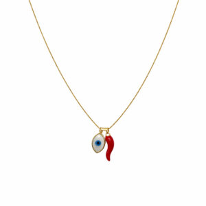 COLLAR CHARM OJO Y CHILITO