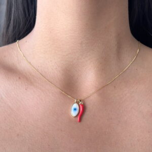 COLLAR CHARM OJO Y CHILITO