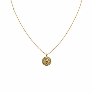 COLLAR CIRCULO DOBLE CARA CON LUNA Y SOL