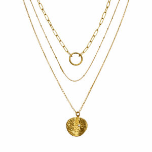 LAYERING 3 CAPAS PLACA CIRCULAR CON DESTELLO