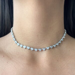 CHOKER CORAZONES ZIRCONIAS
