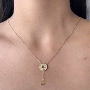 COLLAR TIPO CORBATERO ESTRELLA COLGANTE