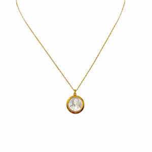 COLLAR VIRGEN GOE DE MADRE PERLA