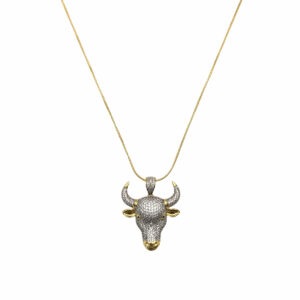 COLLAR TORO MAXI CON ZIRCONIA