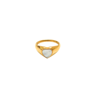ANILLO CORAZON MADRE PERLA