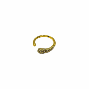 ANILLO ACERO GOTA ZIRCONIA