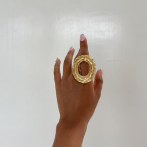 ANILLO OVALO CHUNKY HUECO