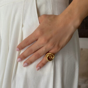 ANILLO ESPIRAL LISO CHUNKY