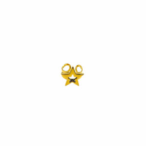 ANILLO ESTRELLA HUECA LISA