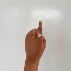 ANILLO DIAMANTE OVALADO MAXI