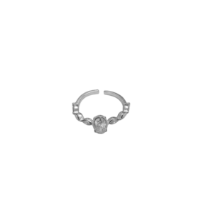 ANILLO DIAMANTE CIRCULAR CON ZIRCONIA
