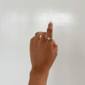 ANILLO DIAMANTE CIRCULAR CON ZIRCONIA