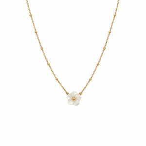 COLLAR FLOR MADRE PERLA