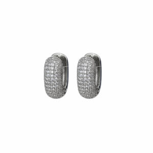 ARETE CUADRADO CHUNKY CON ZIRCONIA