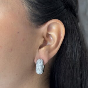 ARETE CUADRADO CHUNKY CON ZIRCONIA