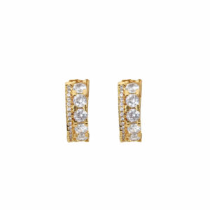 HOOPS DOBLE LINEA ZIRCONIA