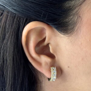 HOOPS DOBLE LINEA ZIRCONIA