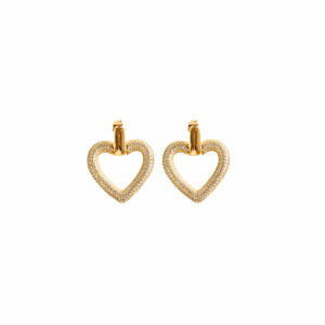 ARETE LAMINADO CORAZON CON ZIRCONIAS